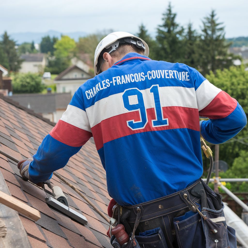 Charles-François Couverture 91 branded workwear on site